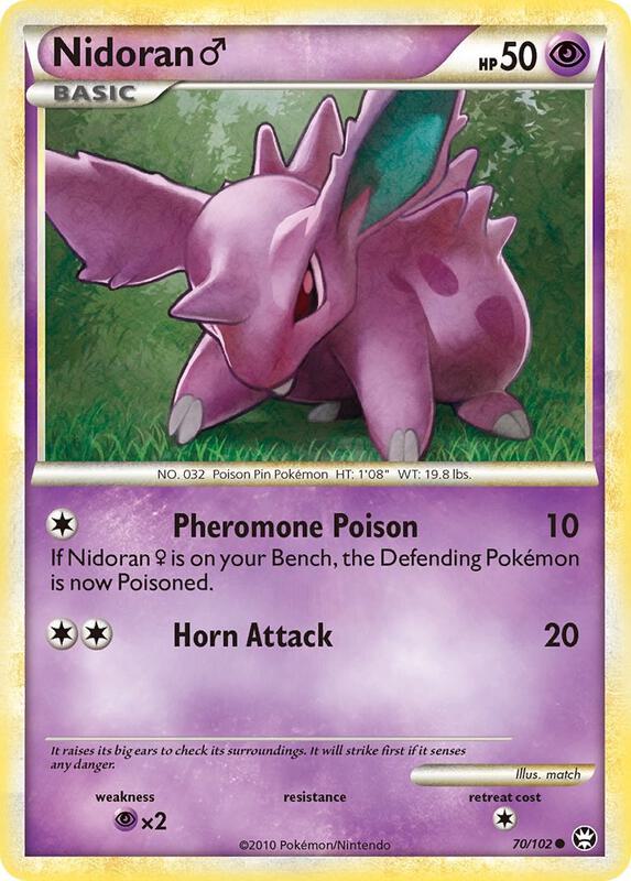 Nidoran M Pokemon card from Triumphant