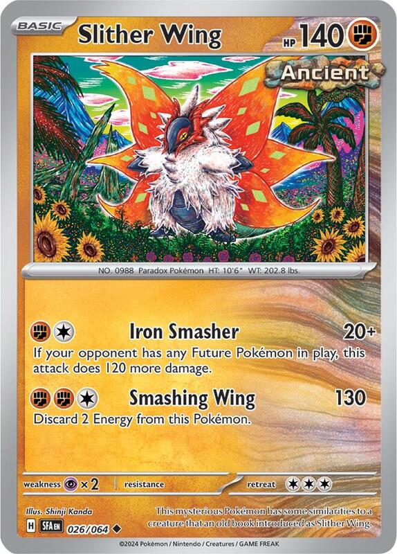 Slither Wing Pokemon card from SV: Shrouded Fable