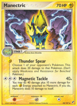Manectric Pokemon card from EX Deoxys