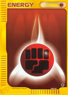 Fighting Energy Pokemon card from Expedition Base Set