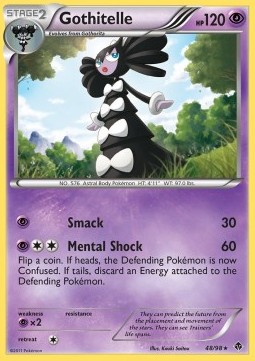 Gothitelle Pokemon card from Emerging Powers
