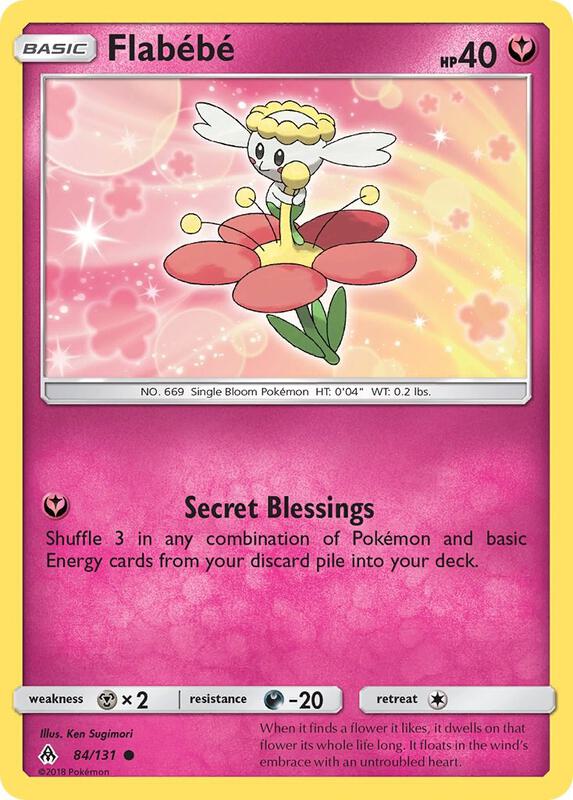 Flabebe (84) Pokemon card from SM - Forbidden Light