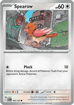 Spearow (Holo) Pokemon card from Mega Evolution