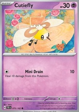 Cutiefly Pokemon card from Temporal Forces