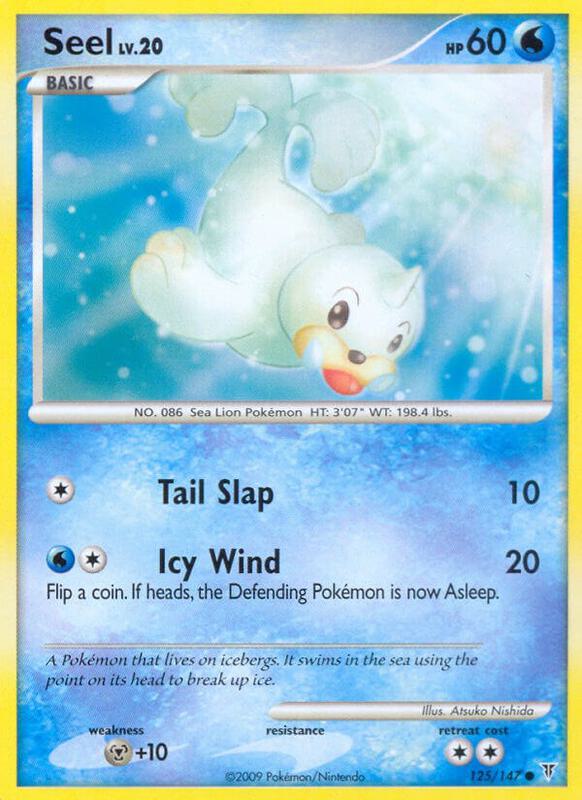 Seel Pokemon card from Supreme Victors