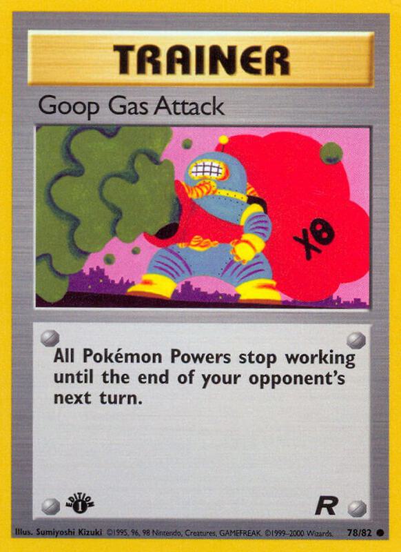 Goop Gas Attack Pokemon card from Team Rocket