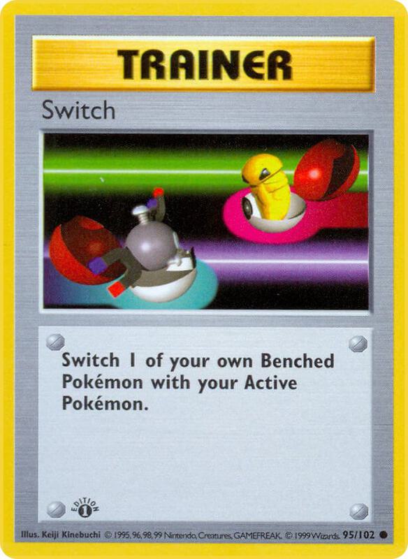 Switch Pokemon card from Base Set (Shadowless)
