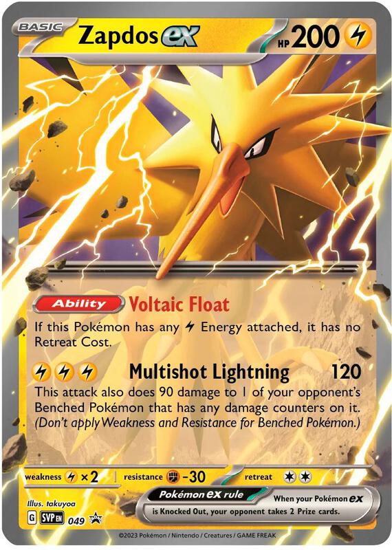 Zapdos ex - 049 Pokemon card from SV: Scarlet & Violet Promo Cards