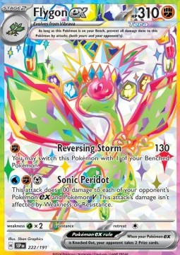 Flygon ex Pokemon card from Surging Sparks