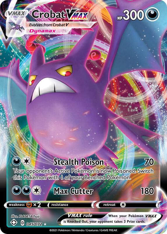 Crobat VMAX Pokemon card from Shining Fates