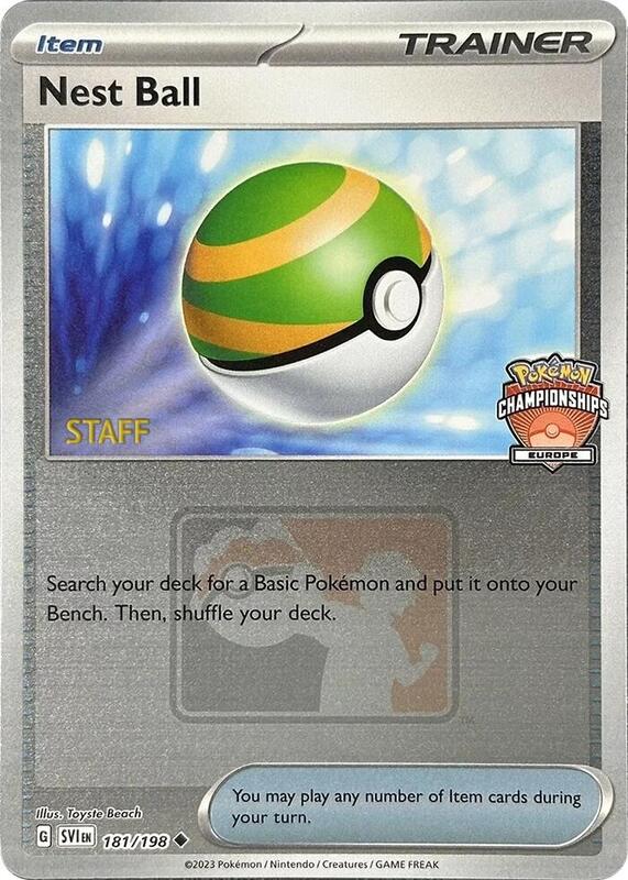 Nest Ball Pokemon card from League & Championship Cards