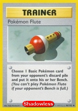Pokémon Flute Pokemon card from Base Set
