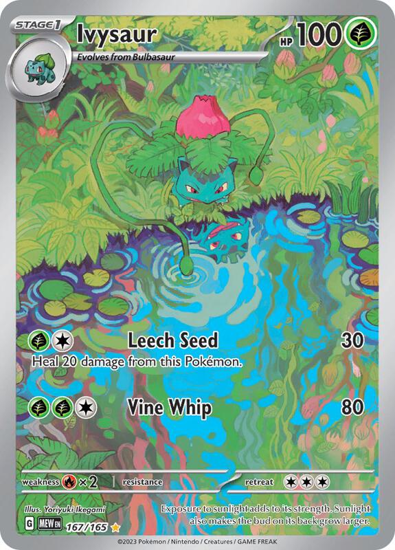 Ivysaur Pokemon card from SV: Scarlet & Violet 151