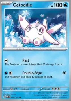 Cetoddle Pokemon card from Paldea Evolved