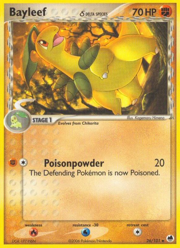 Bayleef (Delta Species) Pokemon card from Dragon Frontiers