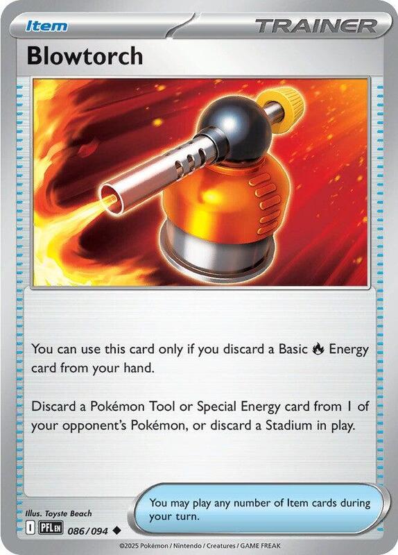 Blowtorch Pokemon card from ME02: Phantasmal Flames