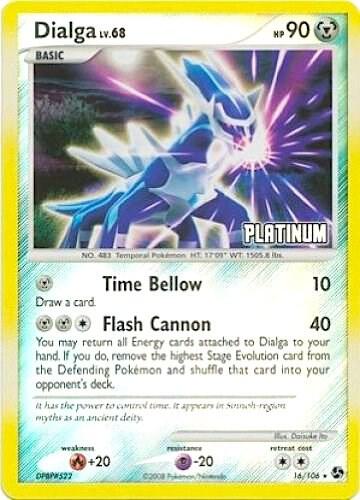 Dialga Pokemon card from Burger King Promos