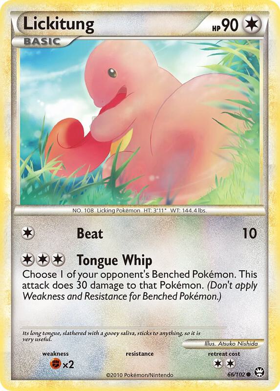 Lickitung Pokemon card from Triumphant