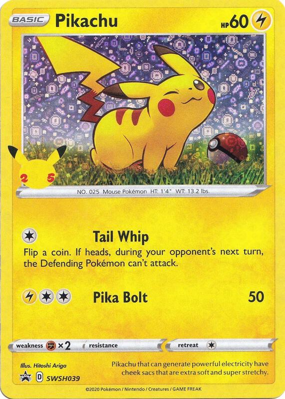 Pikachu - SWSH039 (General Mills) Pokemon card from Miscellaneous Cards & Products