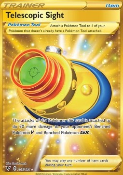 Telescopic Sight Pokemon card from Vivid Voltage