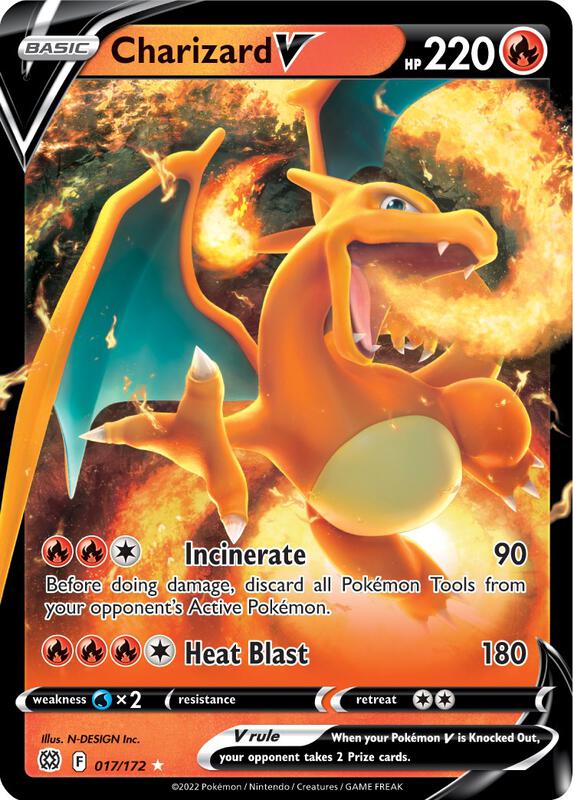 Charizard V Pokemon card from SWSH09: Brilliant Stars