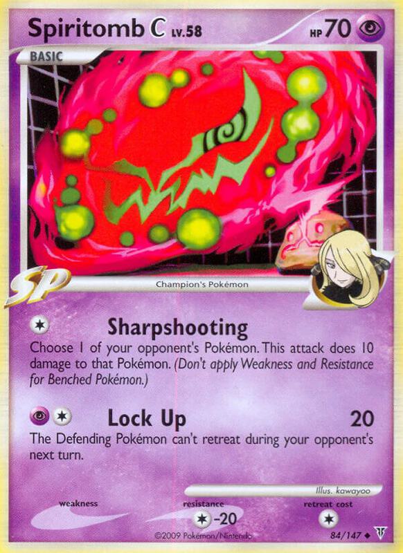 Spiritomb C Pokemon card from Supreme Victors