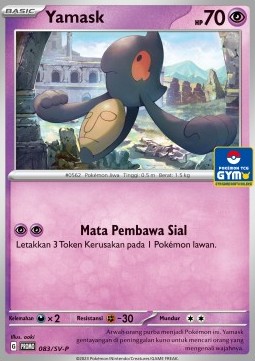 Yamask (SV-P/ID 083) Scarlet & Violet Indonesian Promos ID