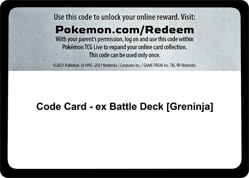 Code Card - ex Battle Deck [Greninja] Pokemon card from Miscellaneous Cards & Products