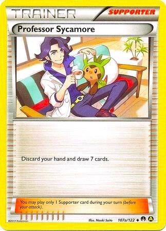 Professor Sycamore - 107a/122 (Non-Holo) Pokemon card from Alternate Art Promos