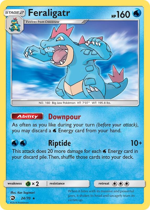 Feraligatr Pokemon card from Dragon Majesty