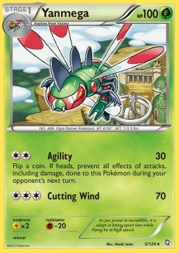 Yanmega Pokemon card from Dragons Exalted