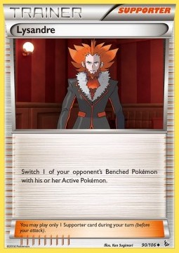 Lysandre Pokemon card from Flashfire