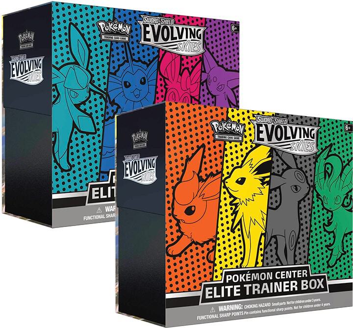 Evolving Skies Pokemon Center Elite Trainer Box [Set of 2] (Exclusive) Pokemon card from SWSH07: Evolving