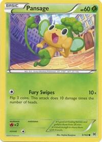 Pansage Pokemon card from XY - BREAKthrough