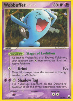 Wobbuffet Pokemon card from EX Legend Maker