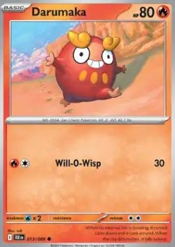 Darumaka Pokemon card from Black Bolt