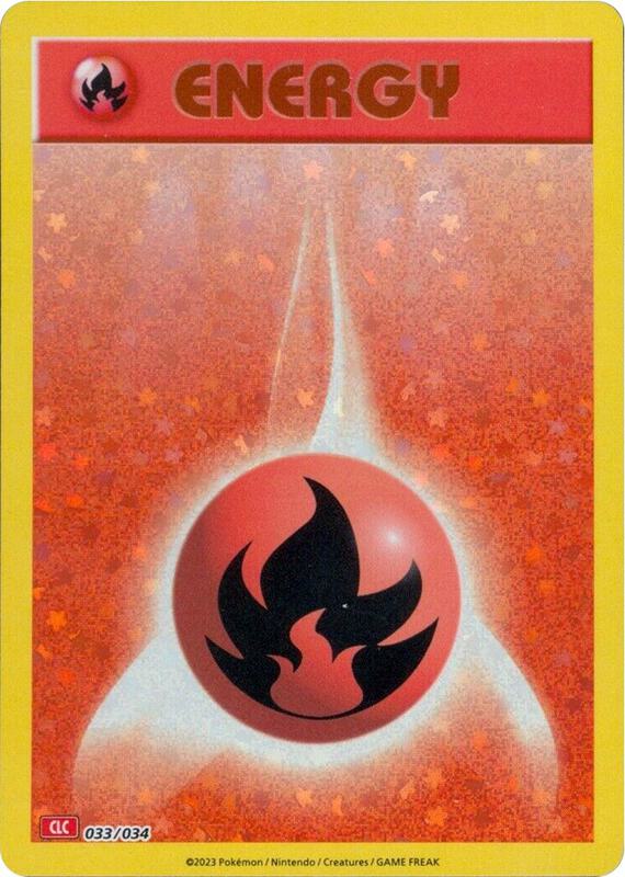 Basic Fire Energy Pokemon card from Trading Card Game Classic