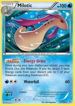 Milotic Pokemon card from Flashfire