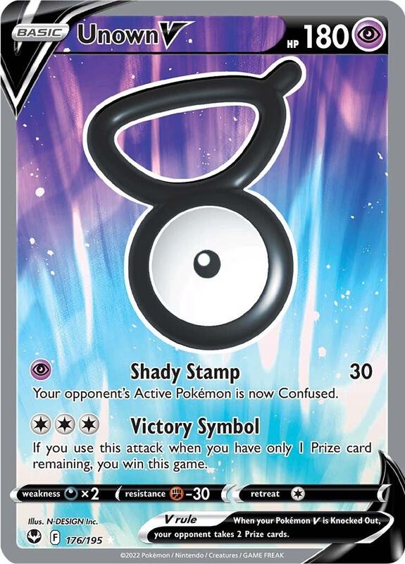 Unown V (Full Art) Pokemon card from SWSH12: Silver Tempest