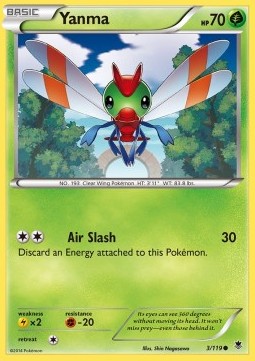 Yanma Pokemon card from Phantom Forces