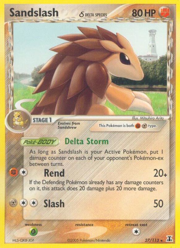 Sandslash (Delta Species) Pokemon card from Delta Species