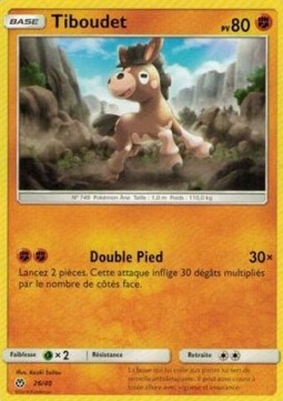Mudbray Pokemon card from McDonalds Collection 2018
