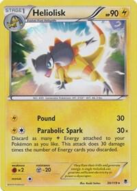 Heliolisk Pokemon card from Deck Exclusives