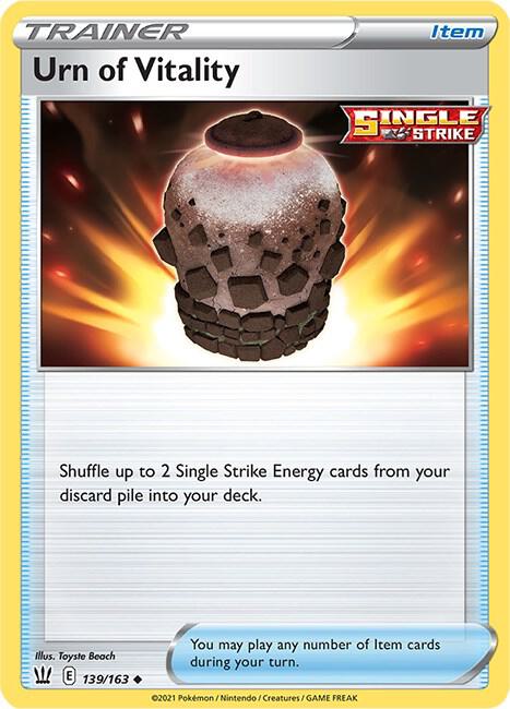 Urn of Vitality Pokemon card from SWSH05: Battle