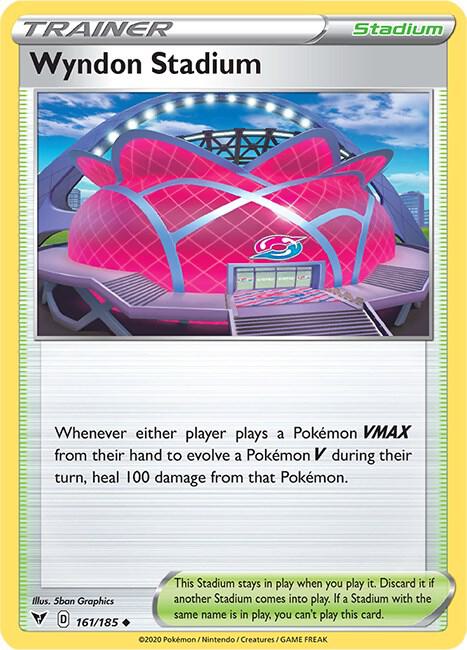 Wyndon Stadium Pokemon card from SWSH04: Vivid