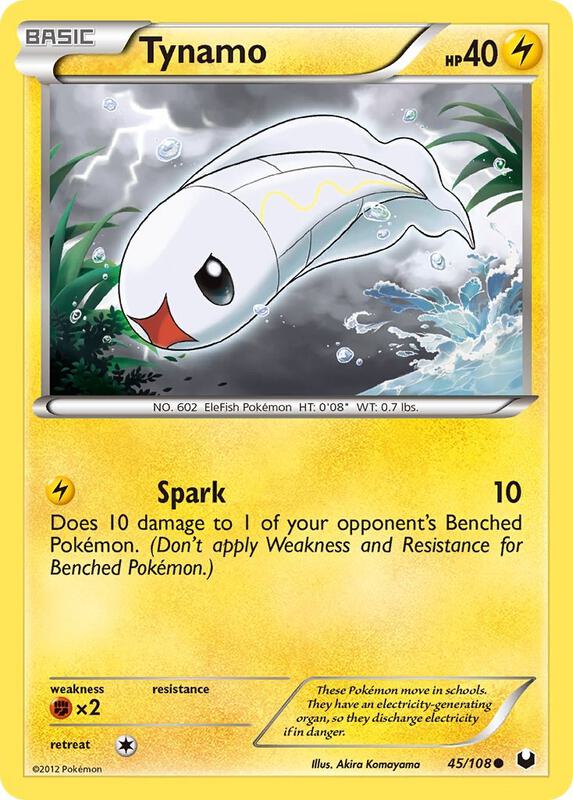 Tynamo (45) Pokemon card from Dark Explorers