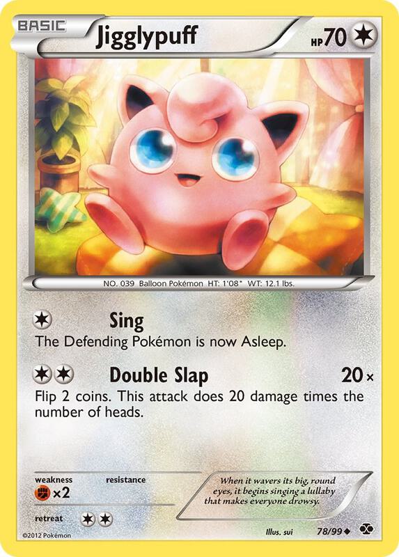Jigglypuff Pokemon card from Next Destinies