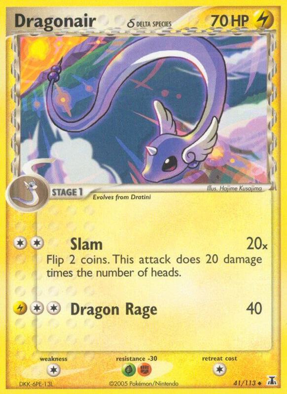 Dragonair Pokemon card from Delta Species