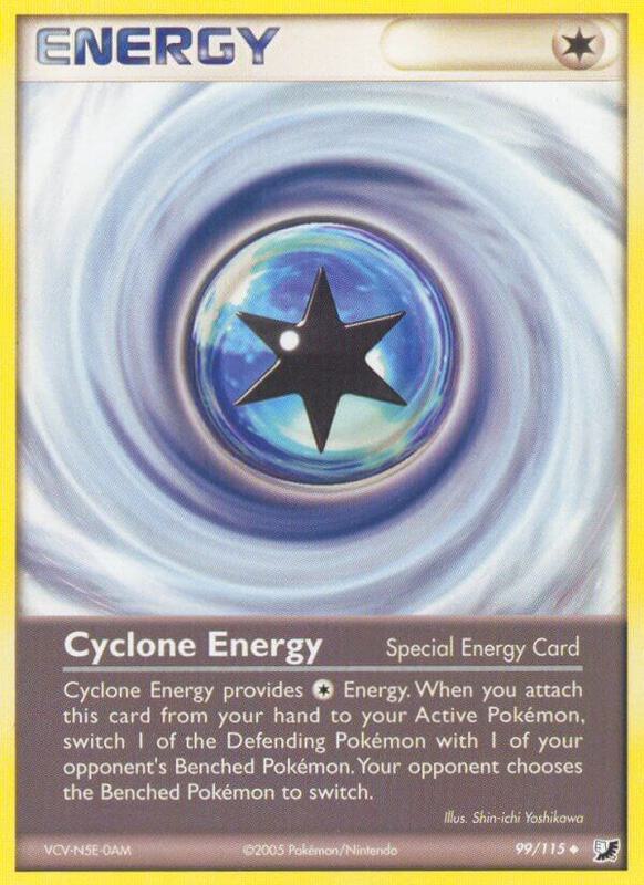 Cyclone Energy Pokemon card from Unseen Forces
