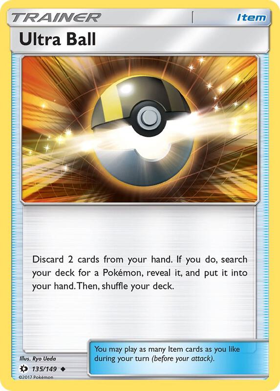 Ultra Ball Pokemon card from SM Base Set